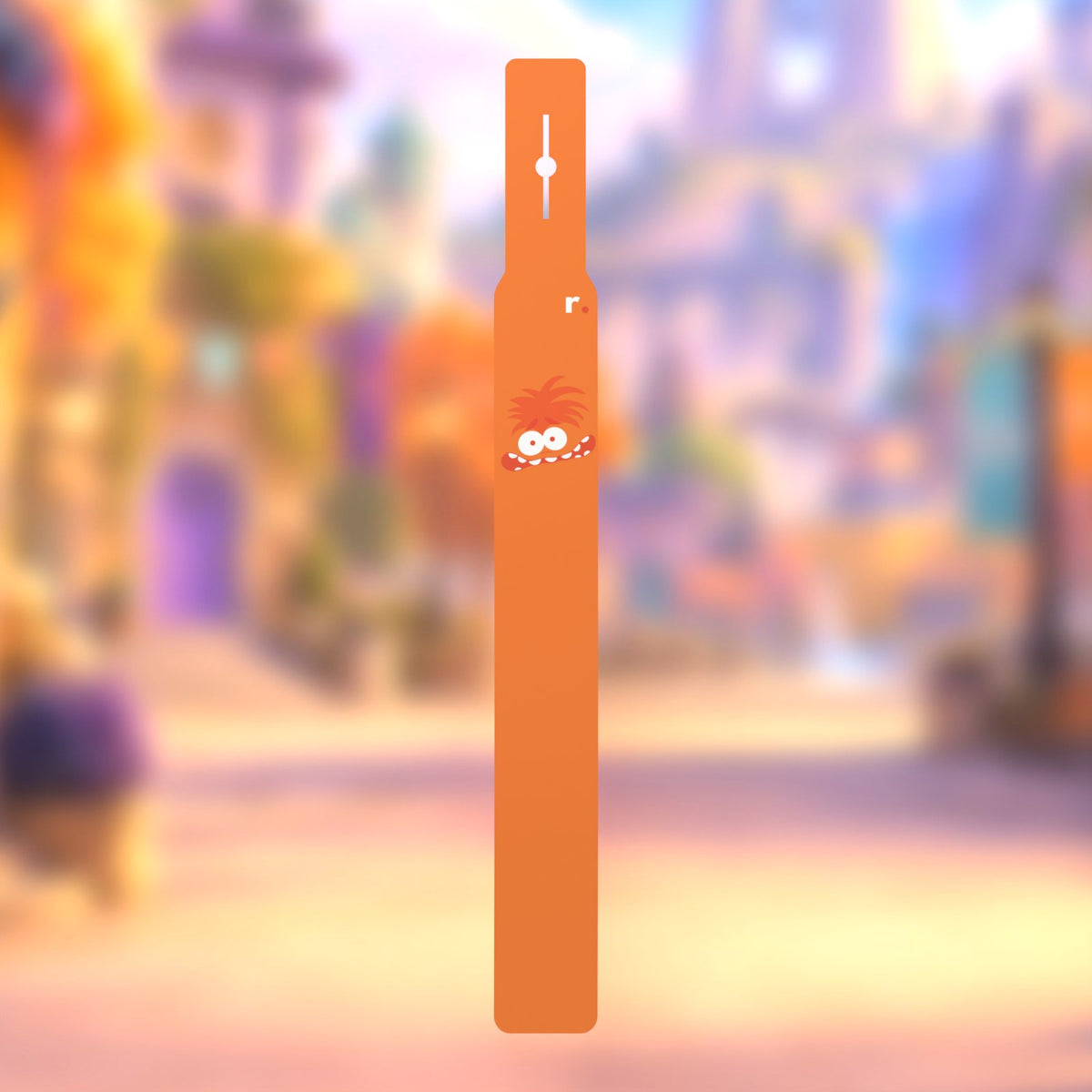 Flags Monstre orange – un flag (rendu 3D)