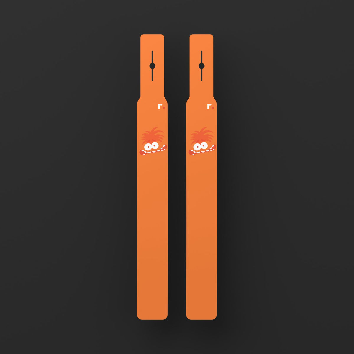 Flags Monstre orange – vue de face (rendu 3D)