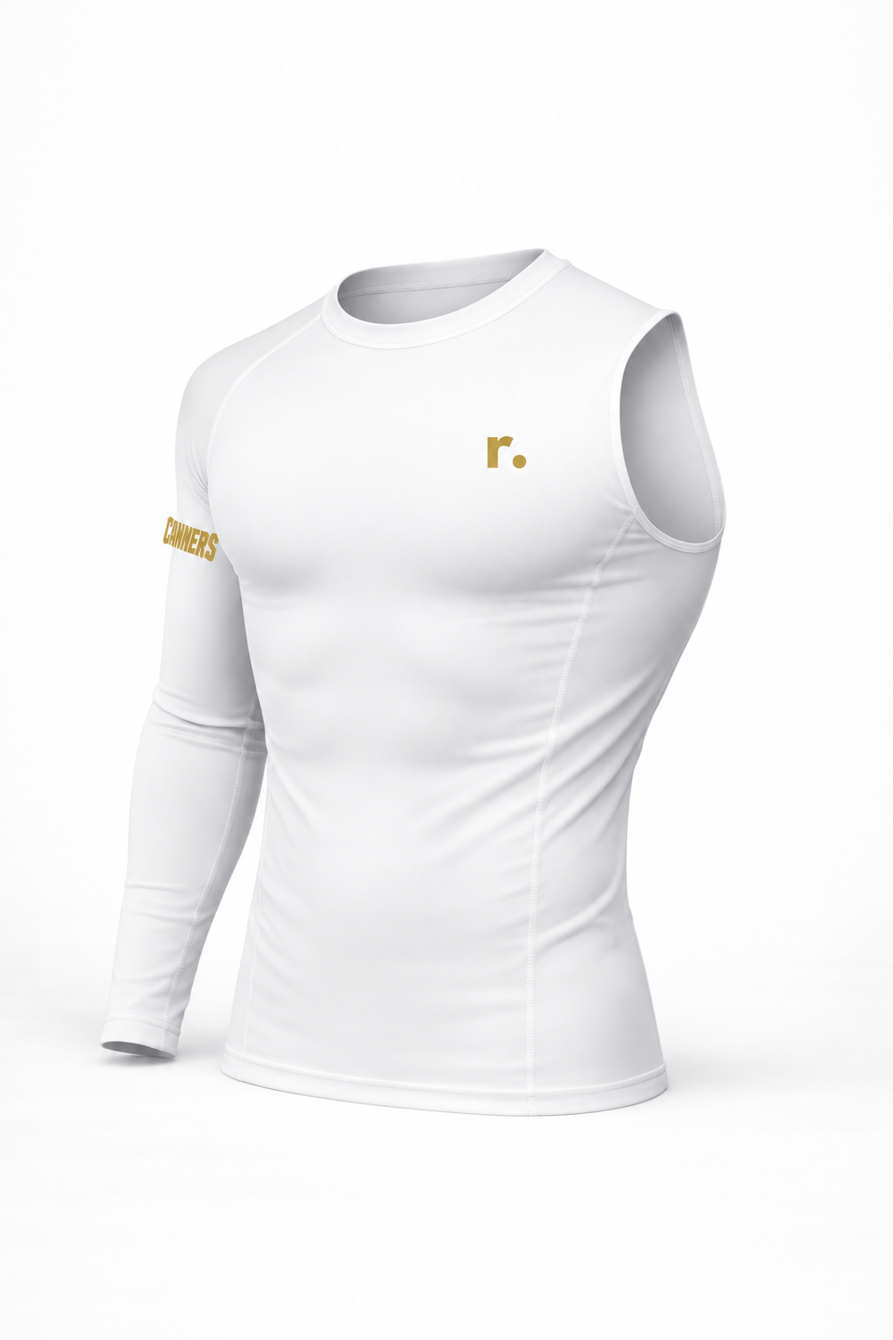 Compression un bras Canners — Blanc