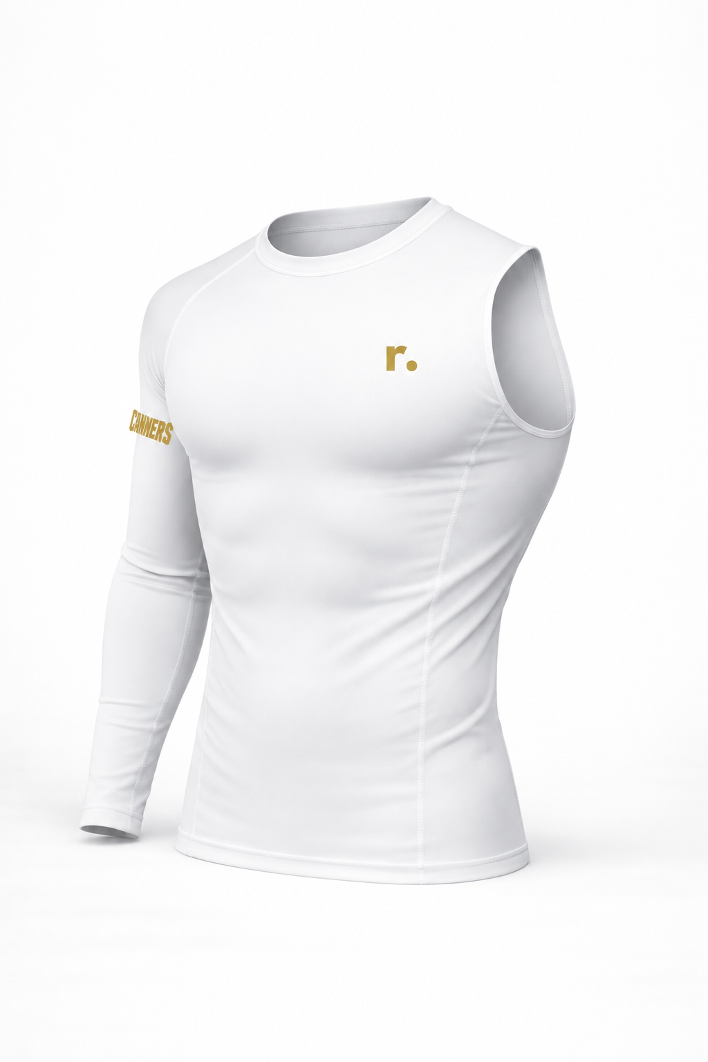 Compression un bras Canners — Blanc
