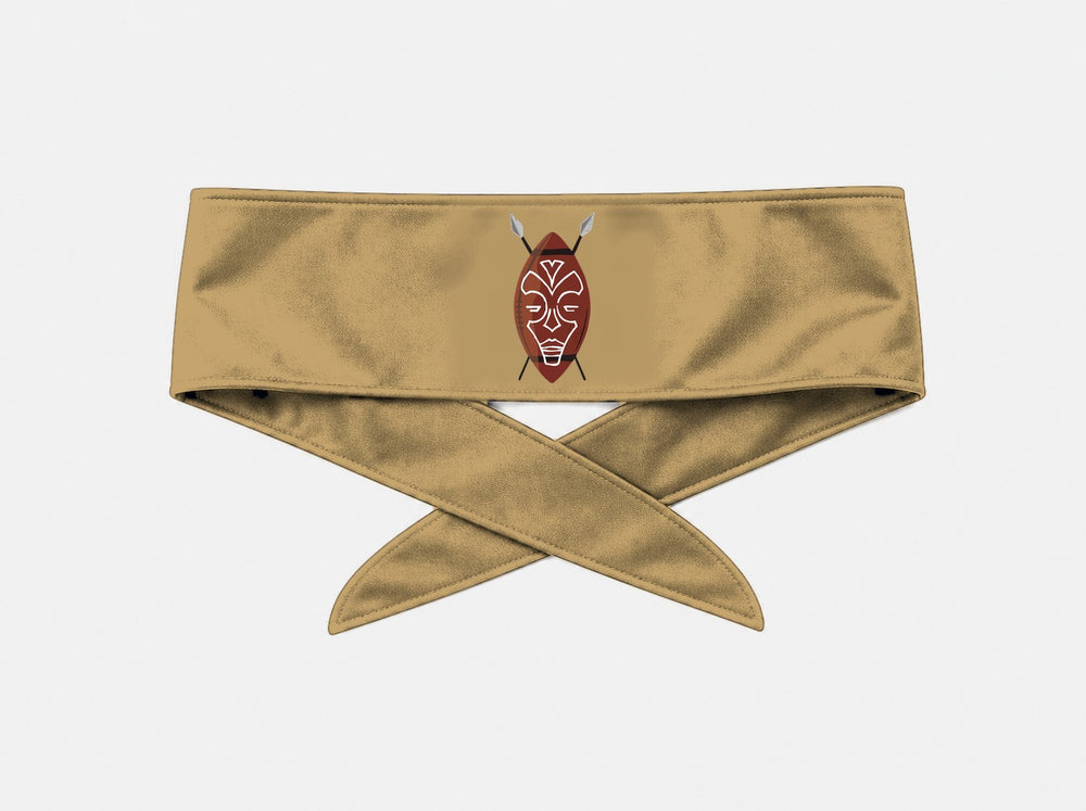 Bandeau à nouer Maasai gold