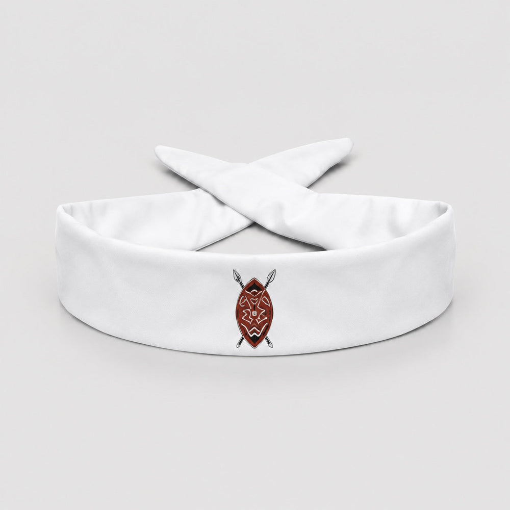 Bandeau à nouer Maasai blanc