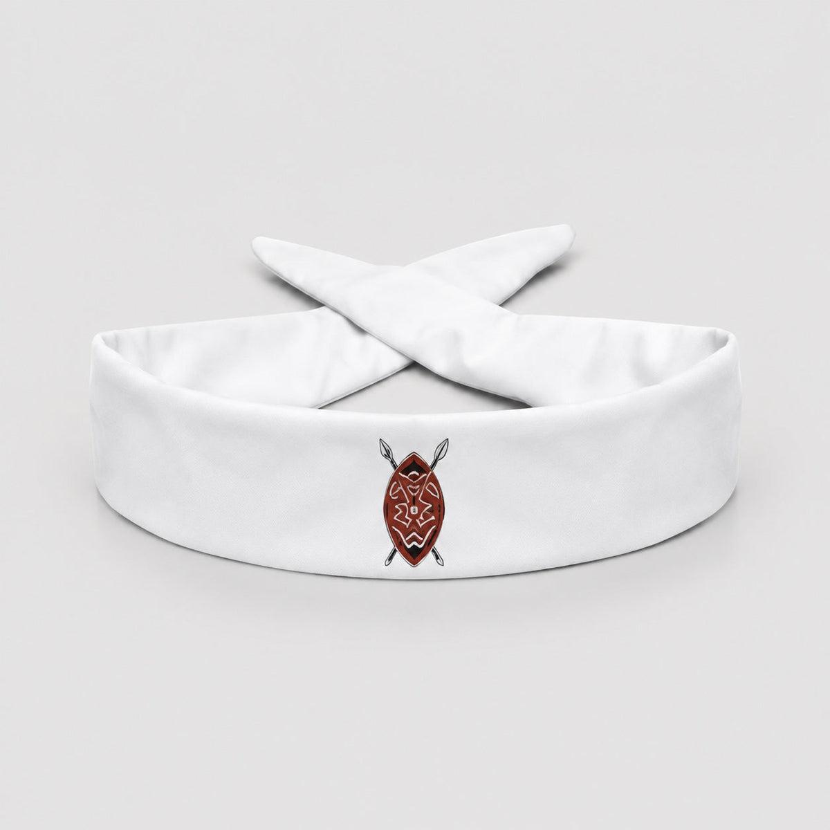 Bandeau à nouer Maasai blanc