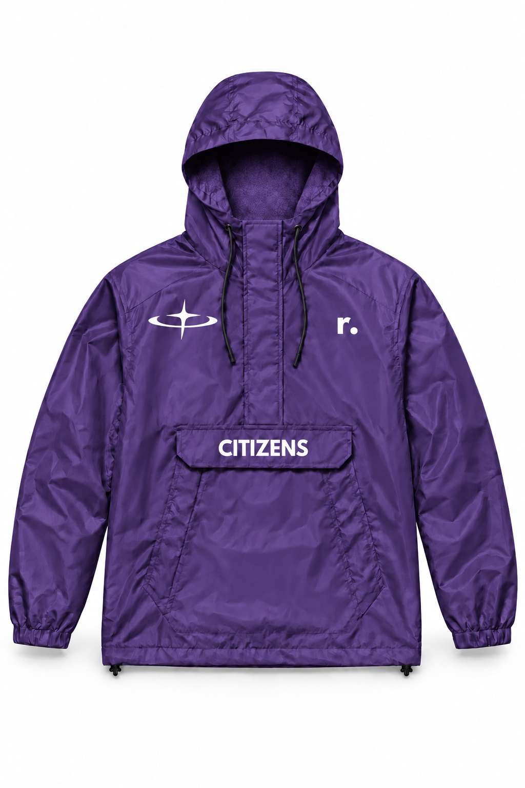 Citizens — anorak violet logo blanc