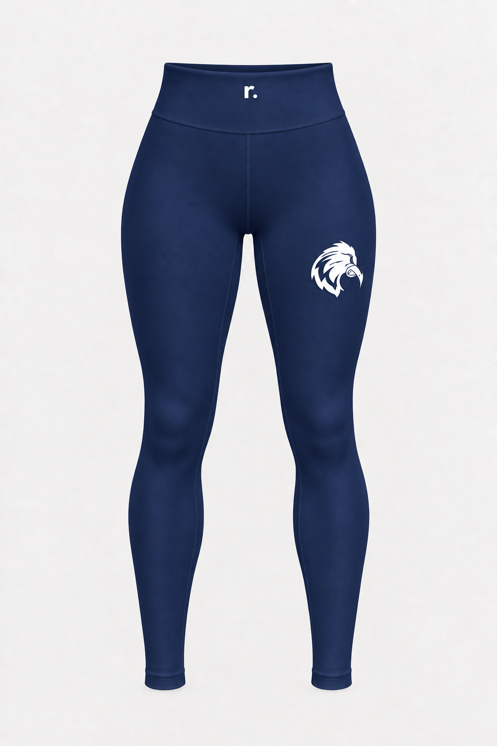 Legging de compression coupe femme Seagulls marine, taille haute