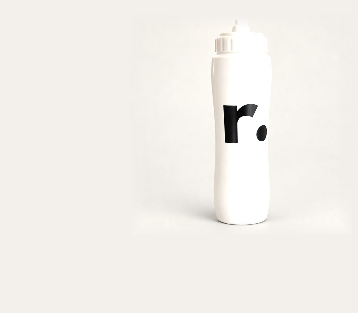 Gourde r. blanche sur fond crème