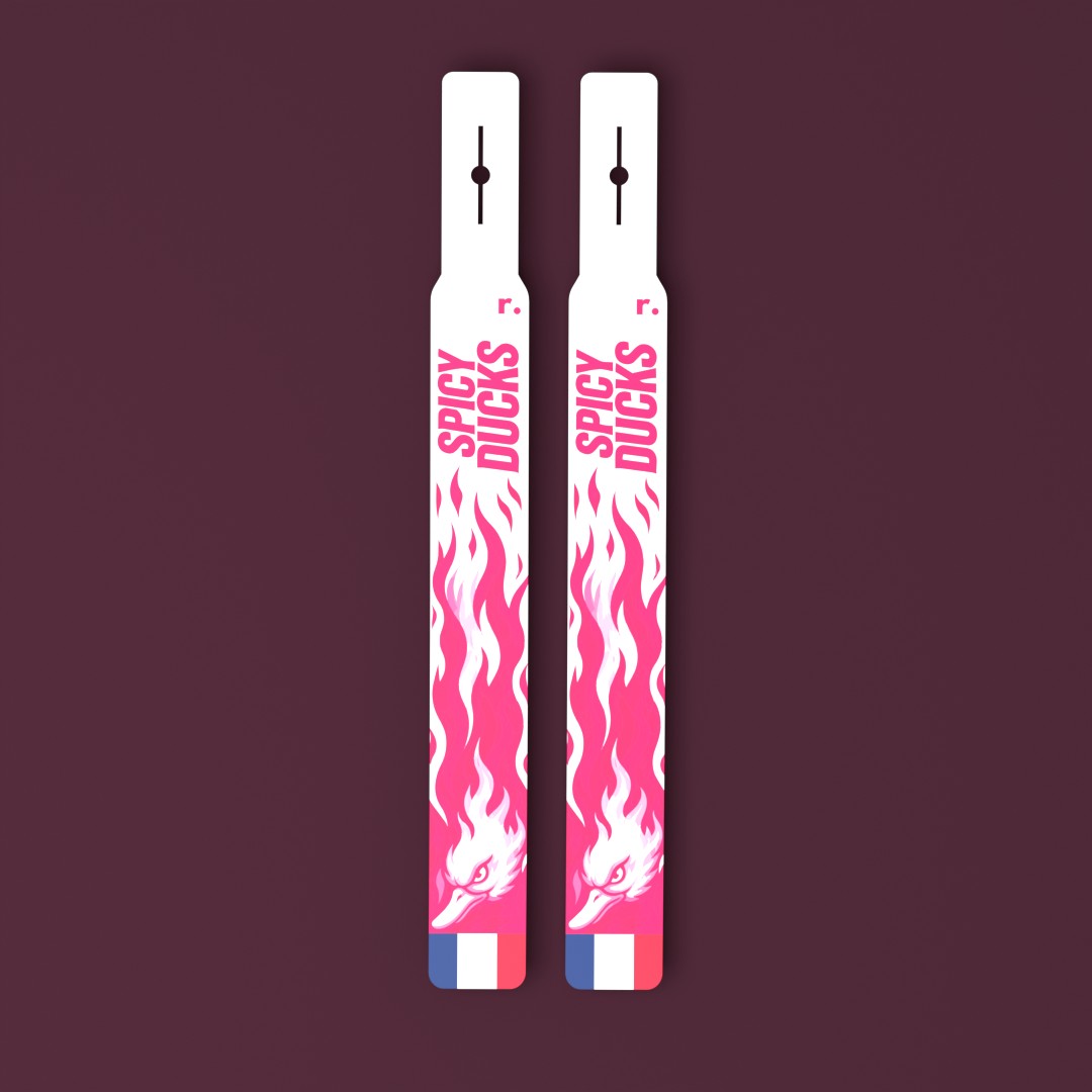 Flags Spicy Ducks rose – rendu 3D