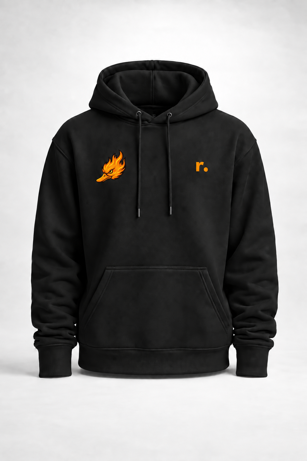 Hoodie Spicy Ducks orange - Noir