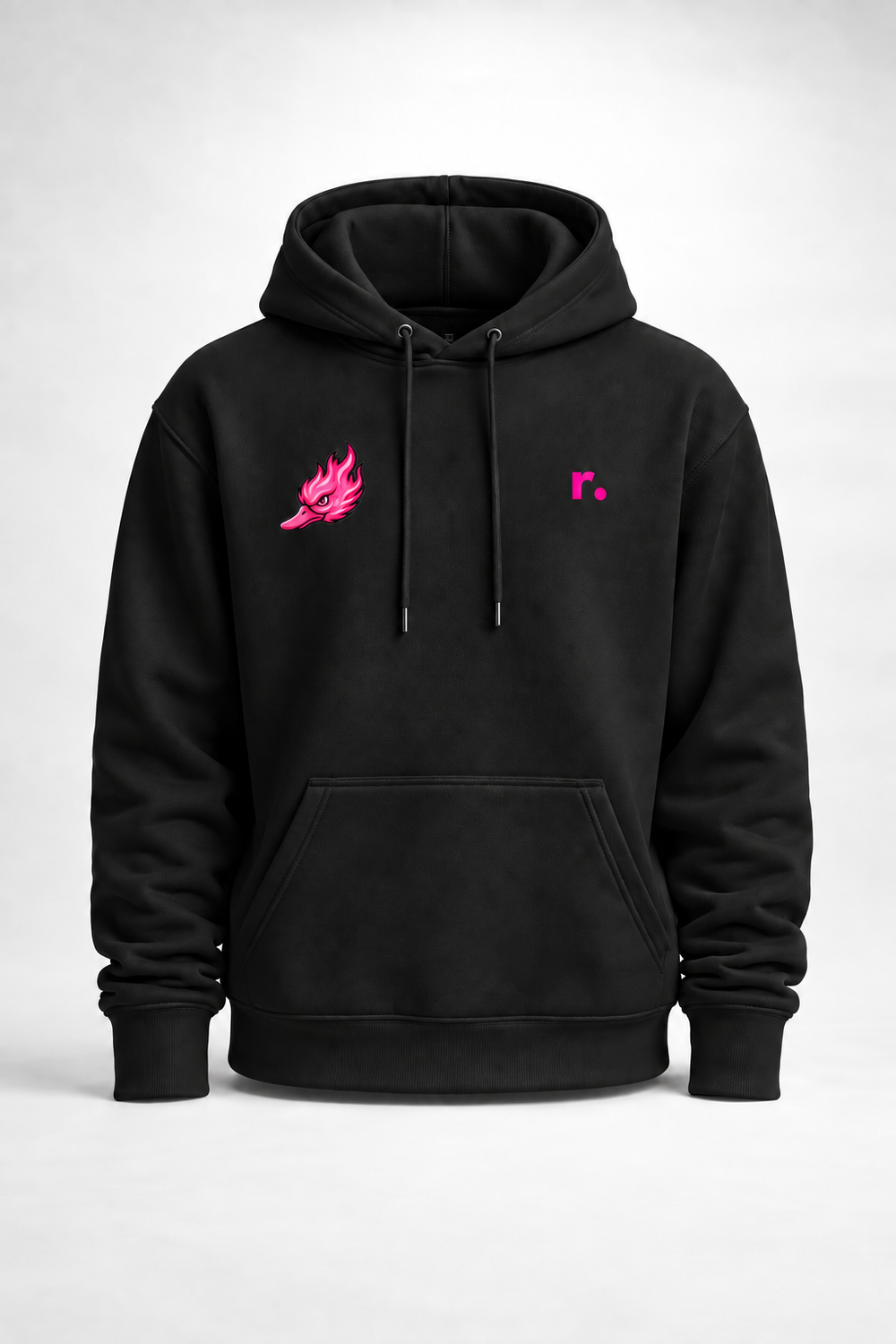 Hoodie Spicy Ducks rose - Noir