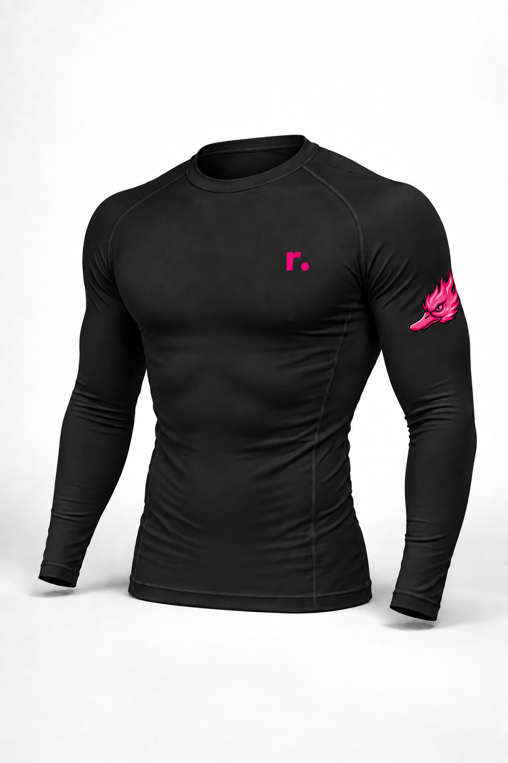 Compression 2 bras Spicy Ducks rose - Noir