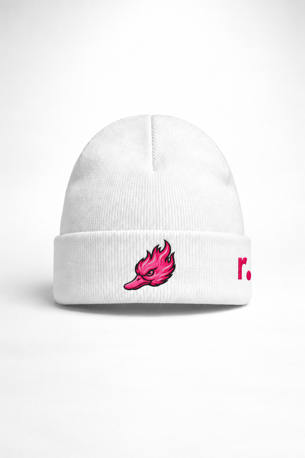 Bonnet Spicy Ducks rose - Blanc