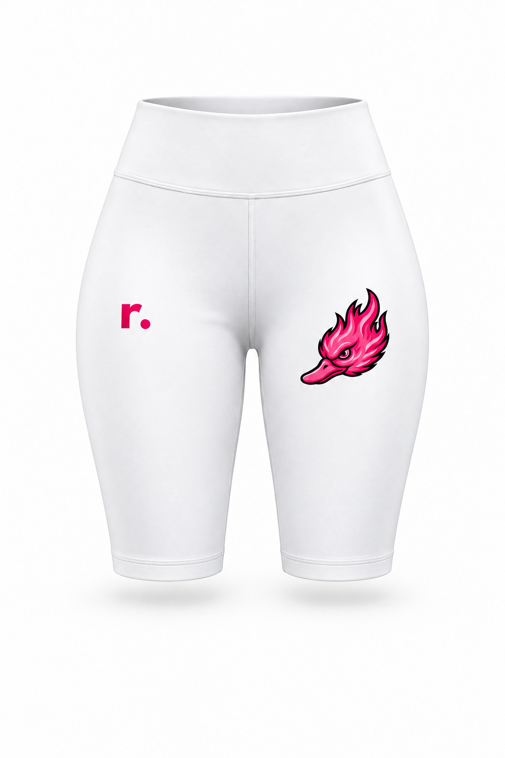 Cuissard féminin Spicy Ducks rose - Blanc